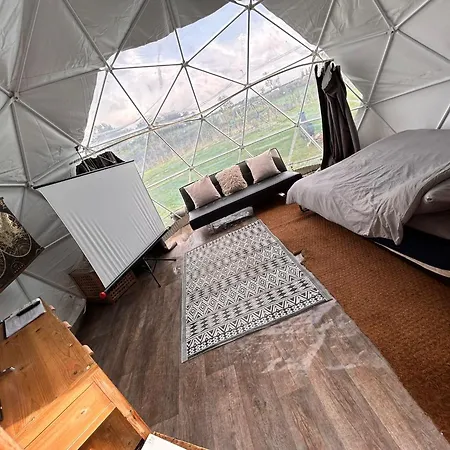 Secret Hot Tub - Heated Dome Firepit Projector