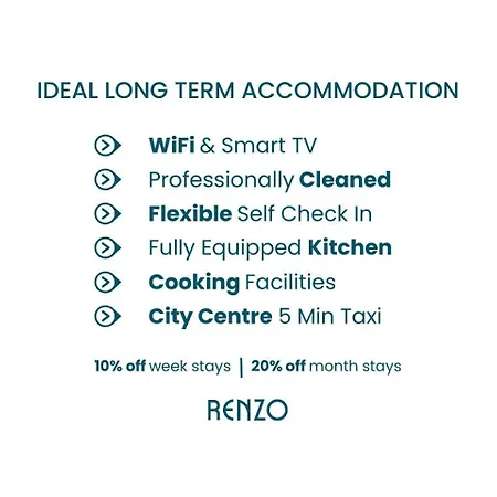 Cosy 2 Bedroom In By Renzo, Victorian Townhouse, Fully Equipped Kitchen! Apartment