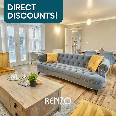 Incredible And Charming 4-bed In By Renzo, Free Parking, Close To Hospital! Apartment *